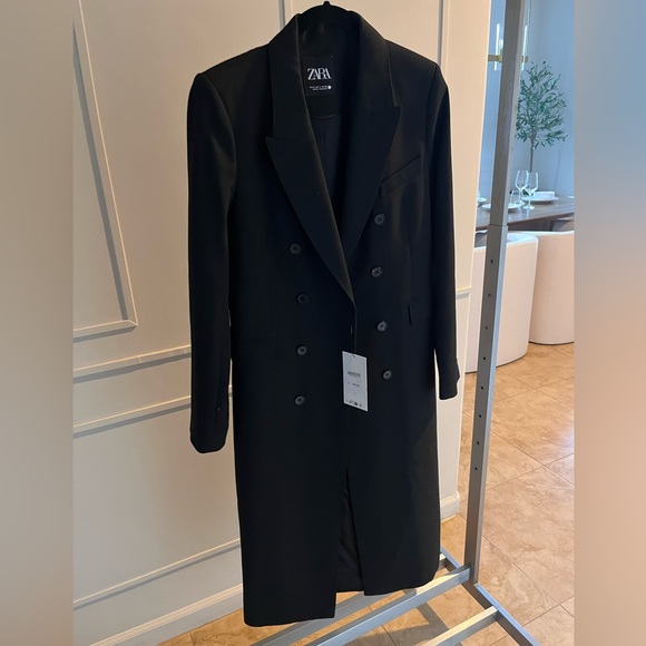 ZARA TAILORED DOUBLE BREASTED COAT - Picture 2 of 10